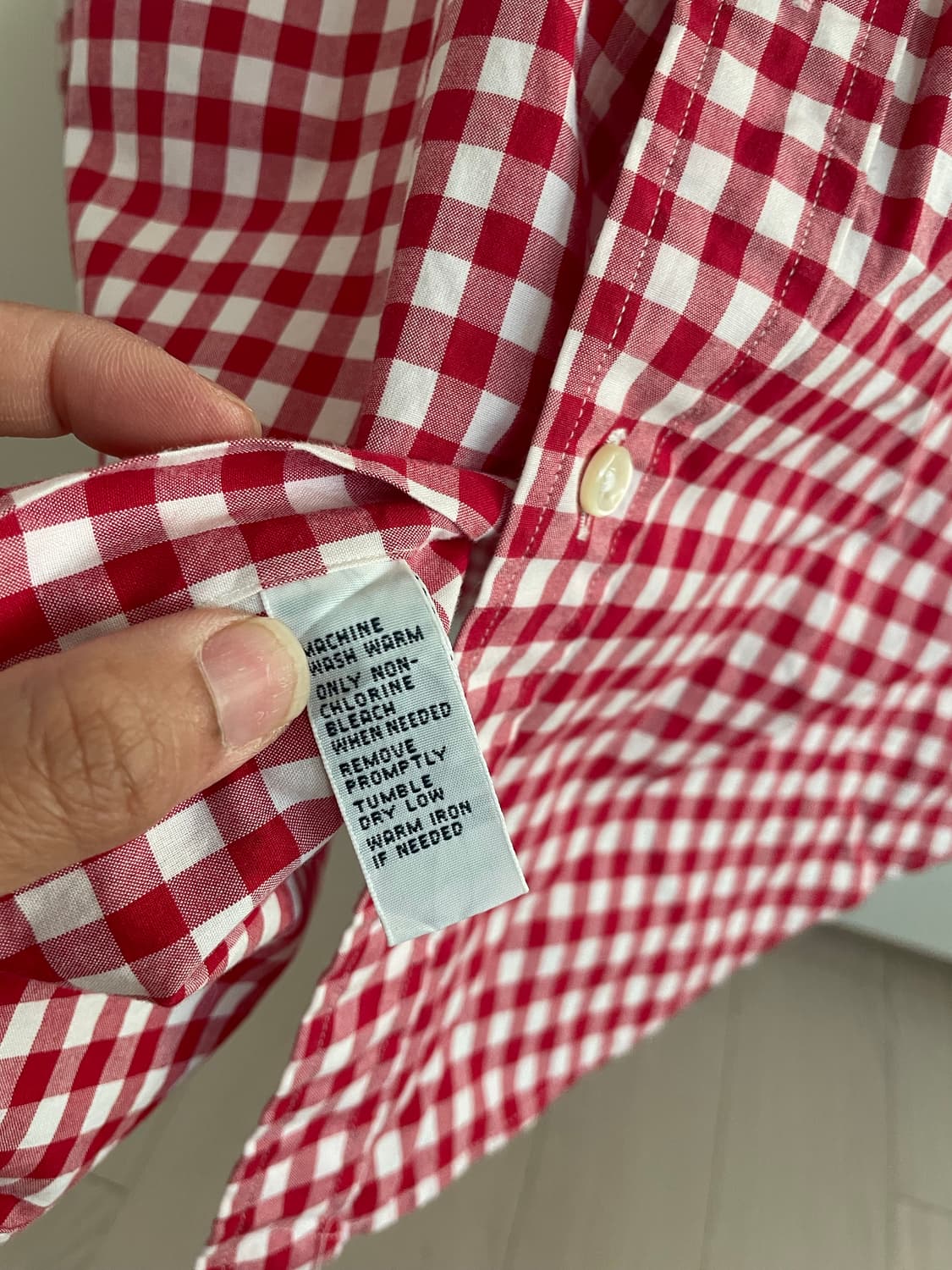 폴로 랄프로렌 깅엄체크 남방 M 상품이미지6