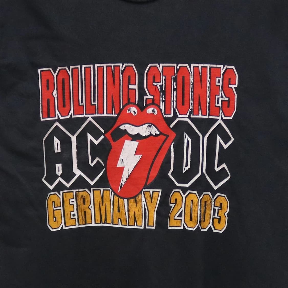 00'S 롤링스톤즈 X AC/DC 로고 반팔티셔츠 56447 상품이미지4