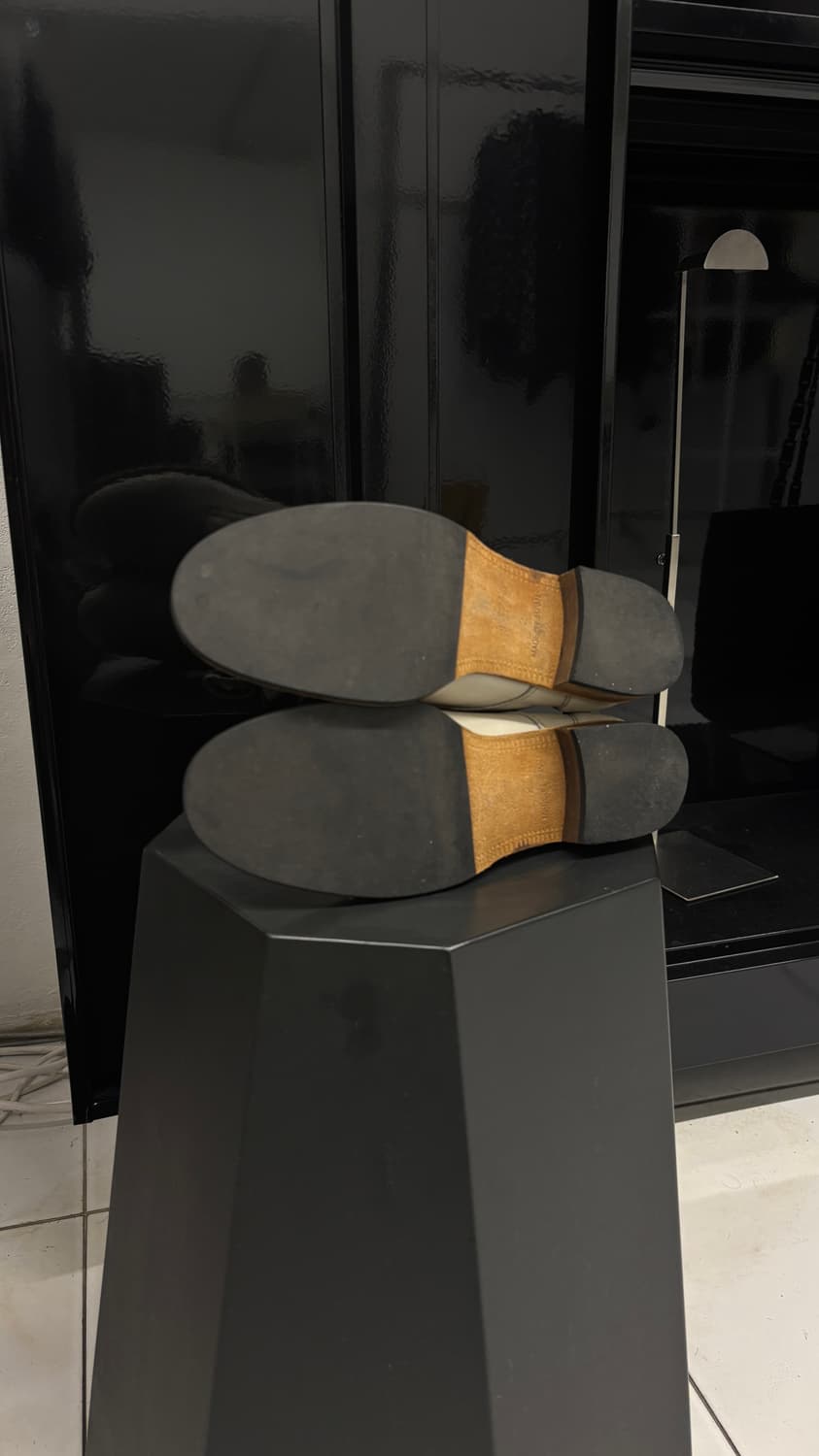 Y’S ivory lace-up strap boots 상품이미지6