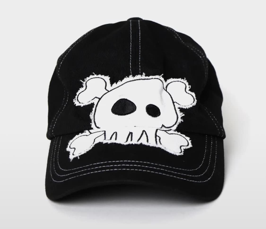 웹하우스 카와이 스컬 데미지 캡모자 상품이미지1