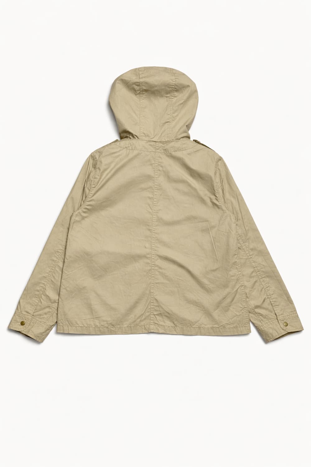 JPN 일본 빈티지 Y2K 모리걸 베이지 코튼 후드 야상 바람막이 자켓 상품이미지2