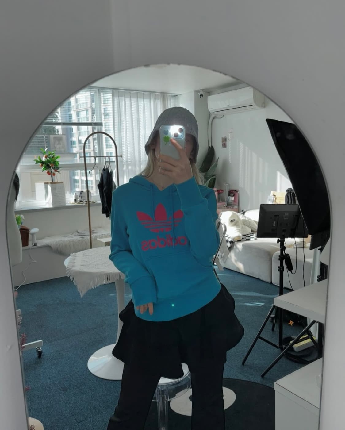 아디다스 후드티🩵 상품이미지3