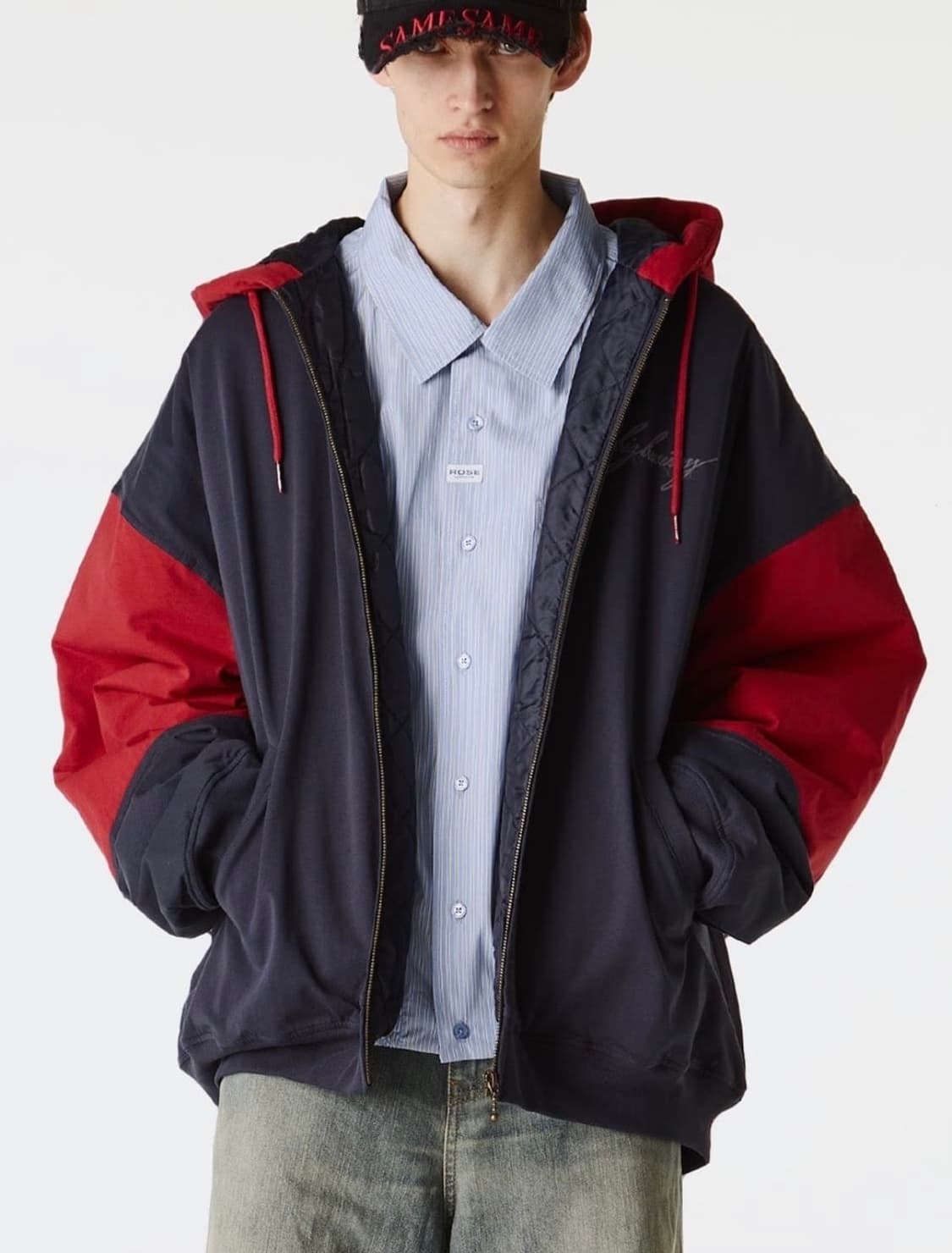 Martine Rose 마틴로즈 배색 집업 후디 상품이미지1