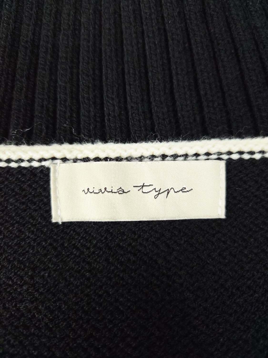 vivis type (비비스타입) 배색 리본 니트 뷔스티에 나시 상품이미지5