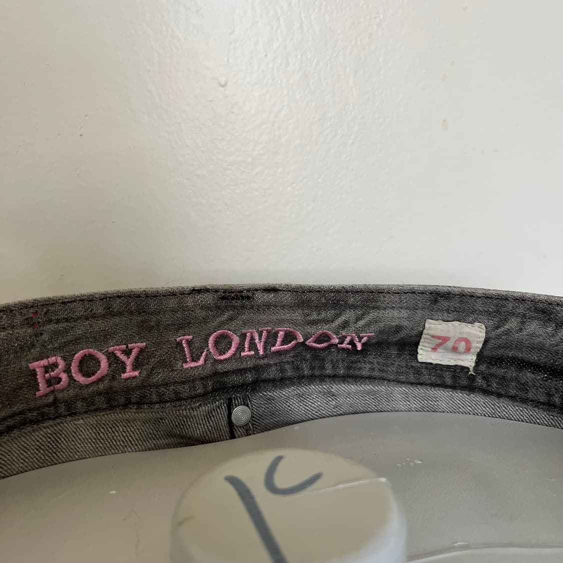 Boy London 큐빅 그레이 데님 팬츠 바지 갸루 Y2k 상품이미지7