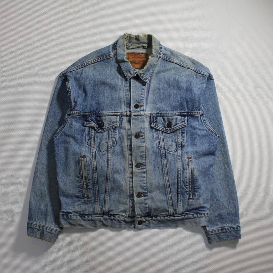 90's Levi’s 리바이스 라이트워시 데님 자켓(USA) L039 상품이미지1