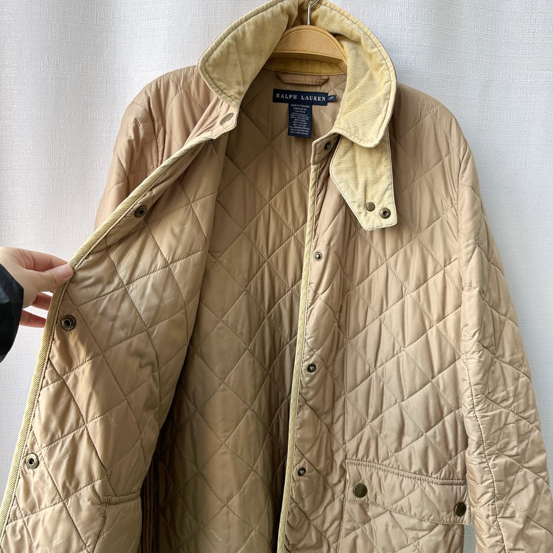 랄프로렌 퀼팅 코트 자켓 베이지 S 상품이미지7