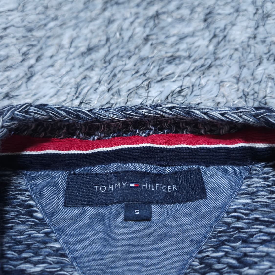 타미힐피거) S 남자 브이넥 겨울가디건 / 왕눈이샵 상품이미지7