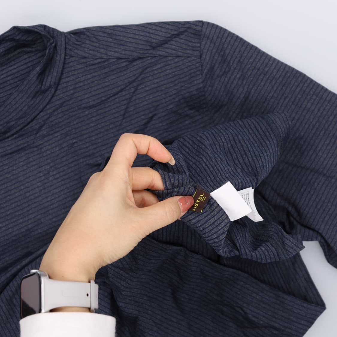 [100] 루이까스텔 골프 반목 스트라이프 모크넥 긴팔티 0108J 상품이미지7