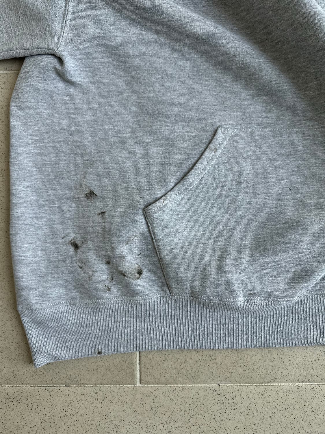 90s 빈티지 러셀 후드 그레이 M 페인팅 상품이미지7