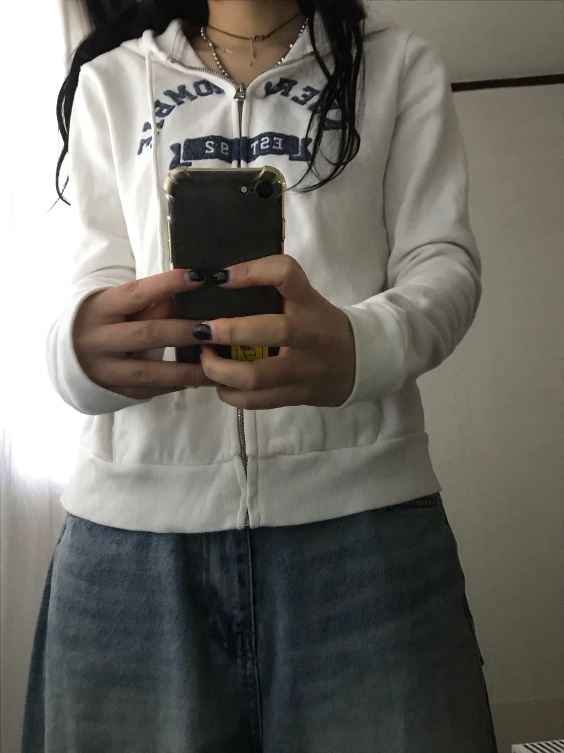 아베크롬비 화이트 후드집업 상품이미지2