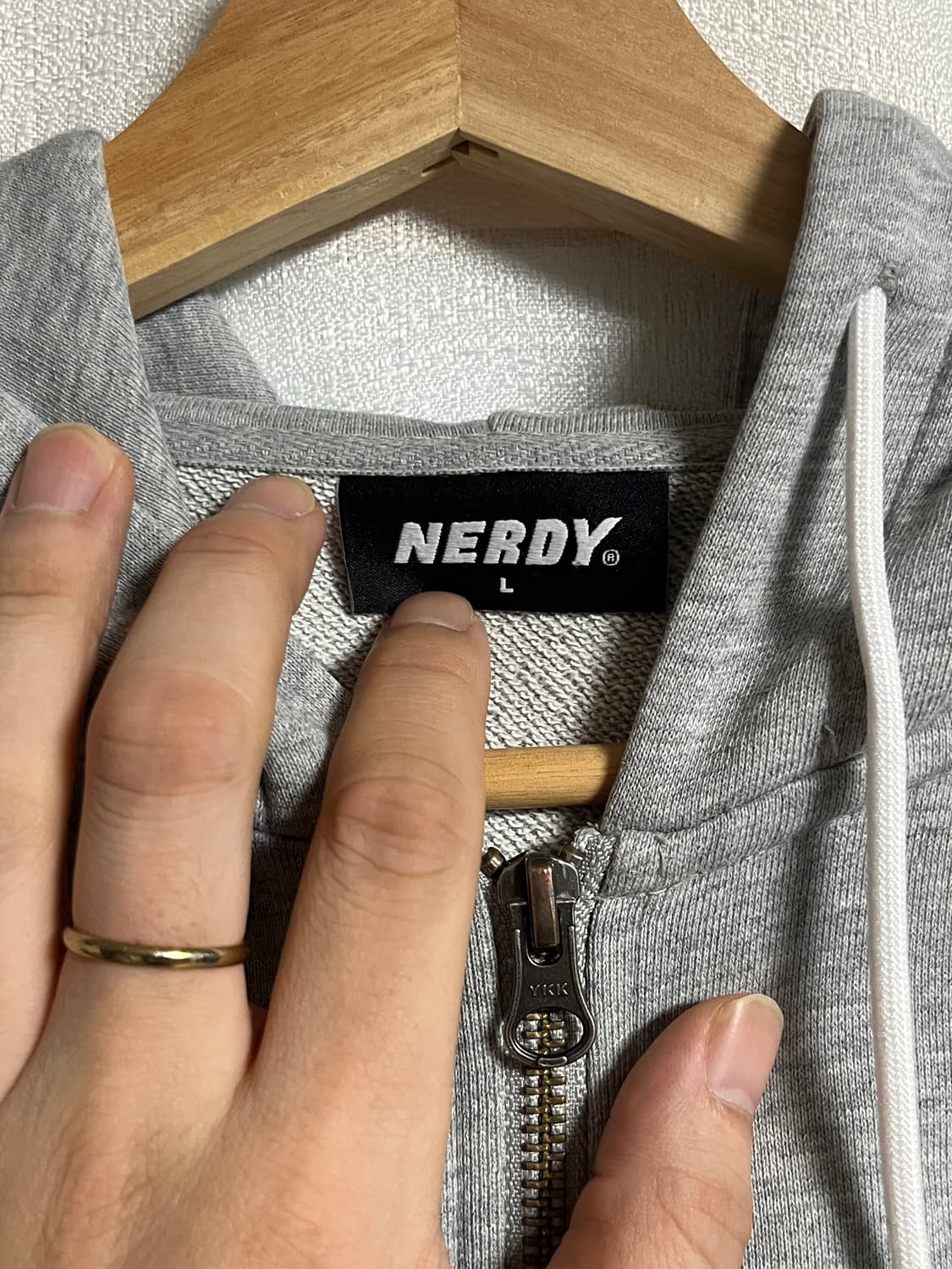 널디 후드집업 후드 티셔츠 L 상품이미지6