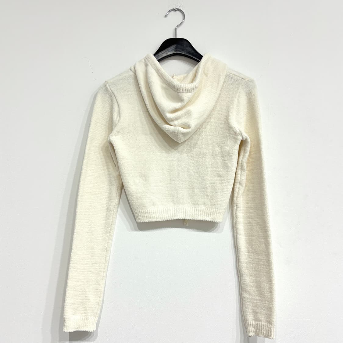 [새상품] 하트 큐빅 여성 부클 크롭 후드집업 상품이미지3