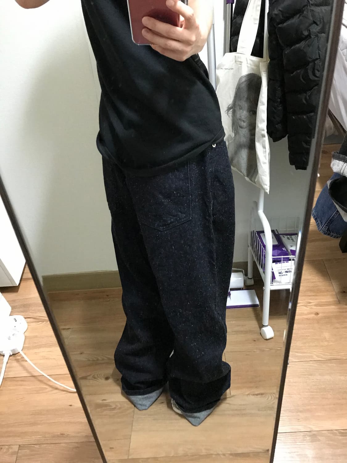 밥풀디테일 데님 상품이미지3