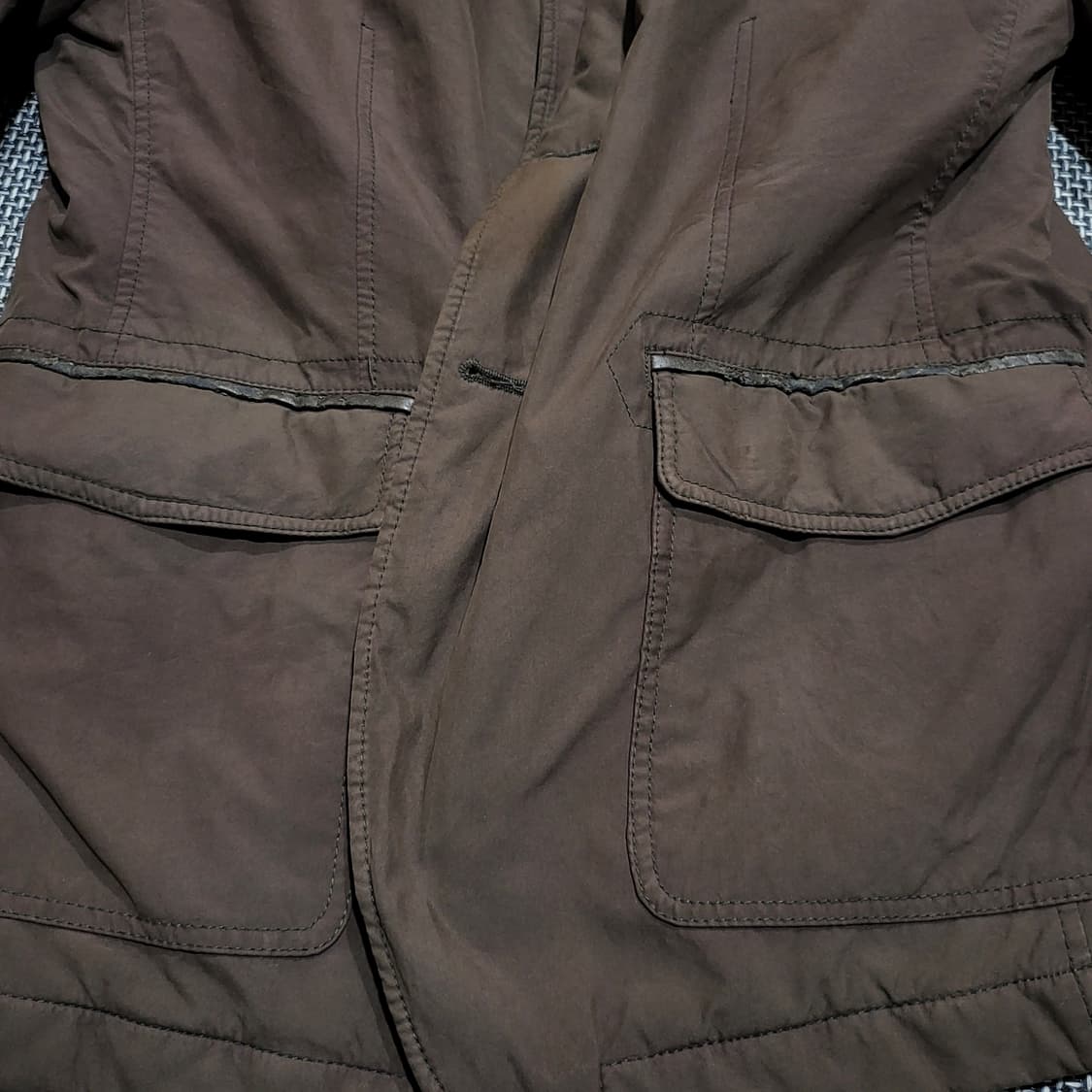 헨리코튼 캐주얼 클래식 누빔 블레이저 자켓 다크브라운 (105) 상품이미지10