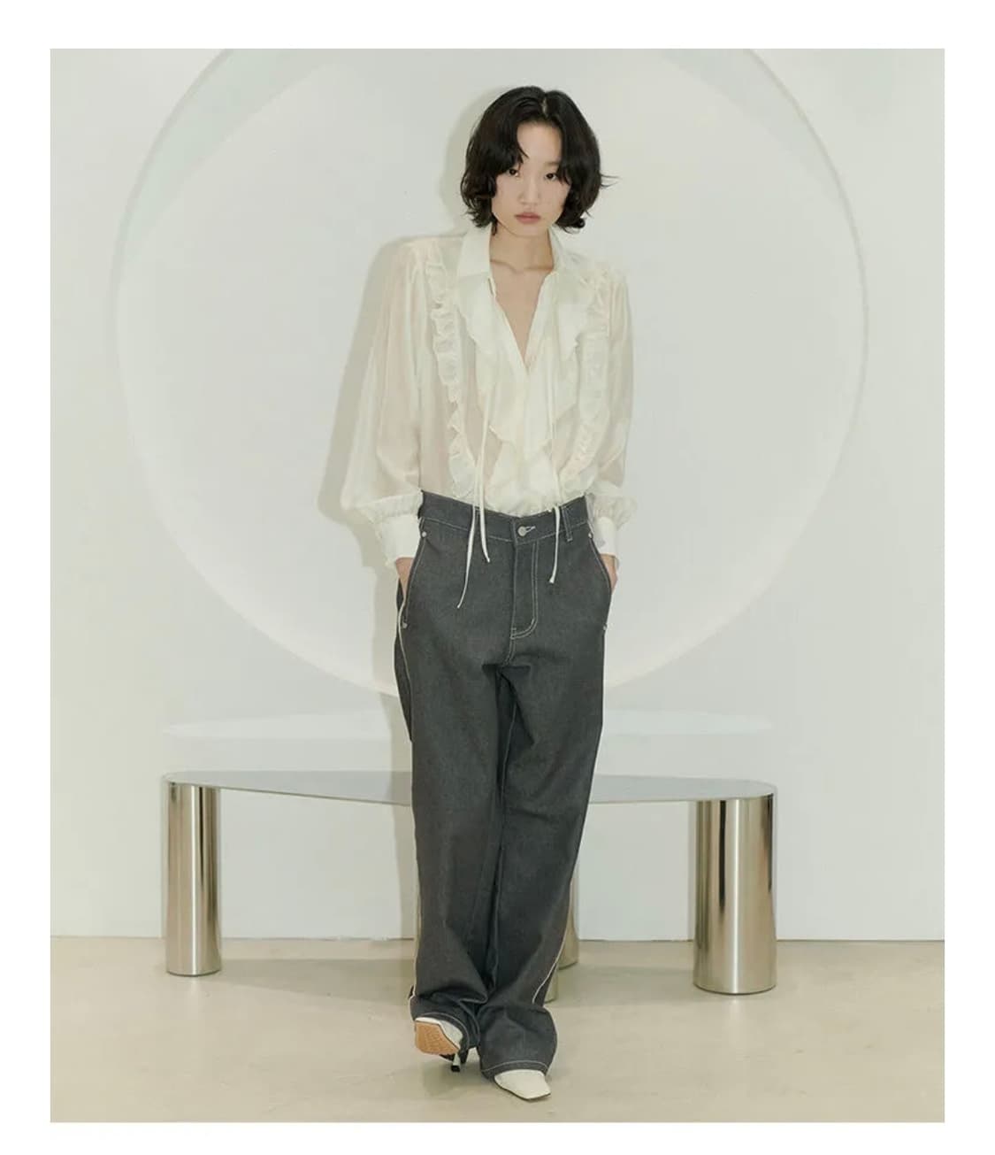 살롱드서울 블라우스 미착용제품 상품이미지2