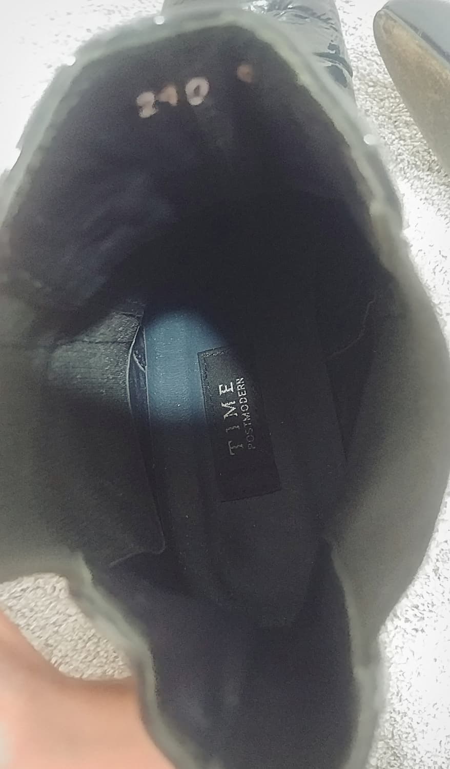 TIME 타임 리얼레더 페이던트 앵클부츠 다크네이비/240 상품이미지4