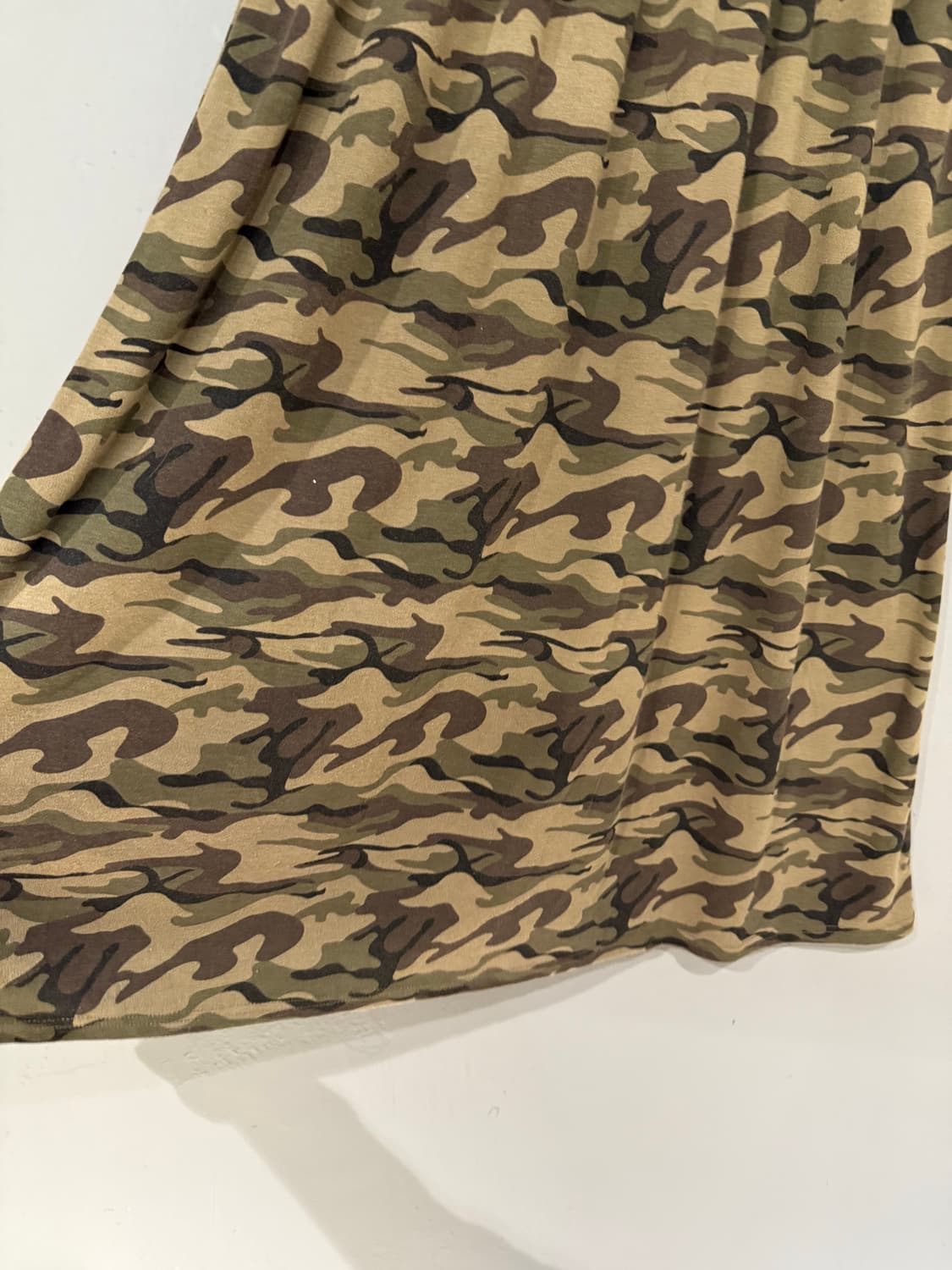 y2k camo pattern long skirt 상품이미지6