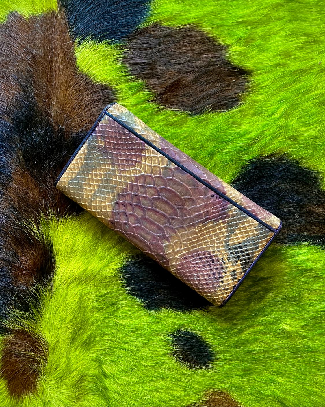 90-00s VIGEVANO Leather Python Wallet 상품이미지8