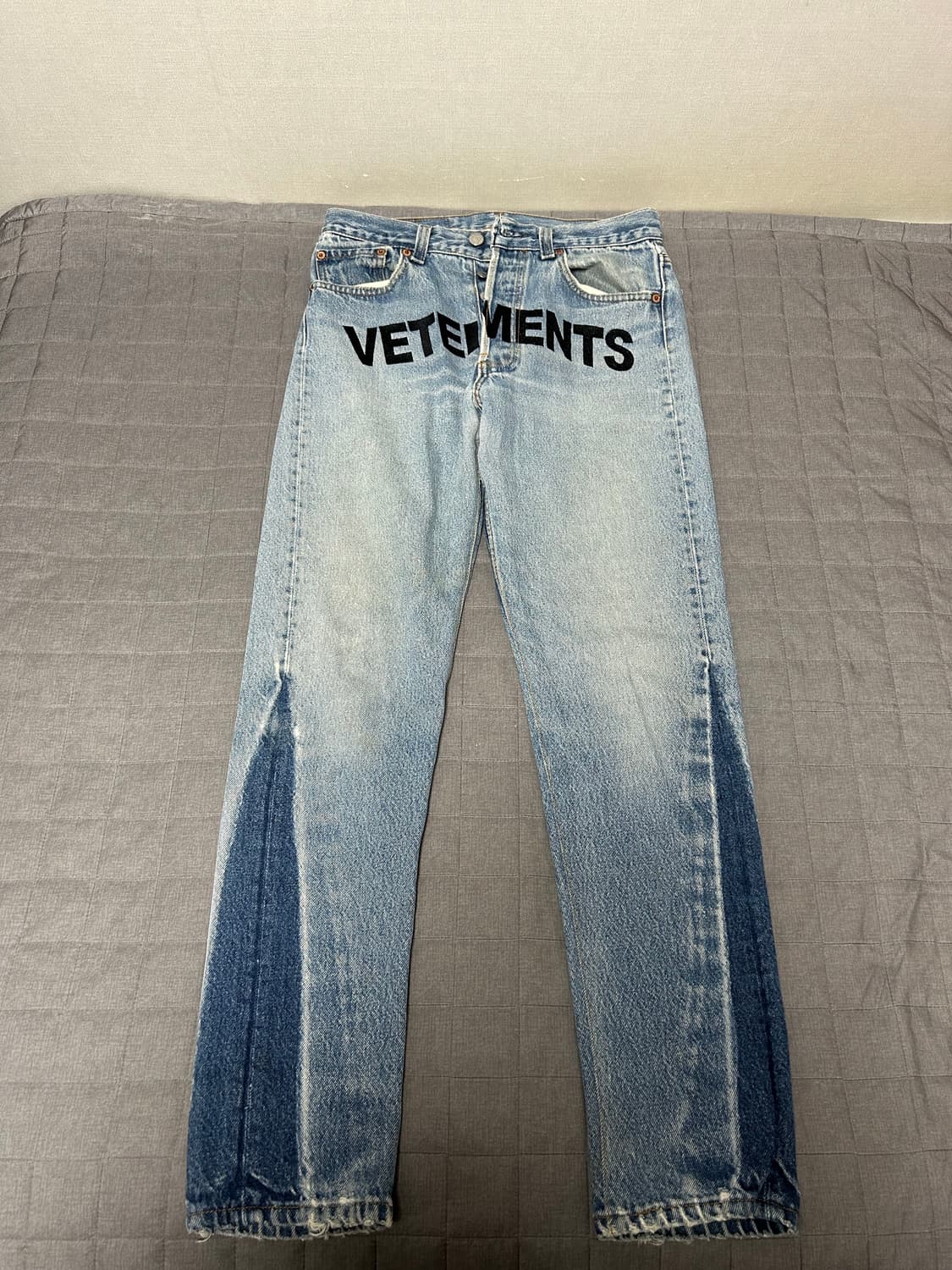 [S] 베트멍 리바이스 앞 자수 로고 데님 팬츠 상품이미지1