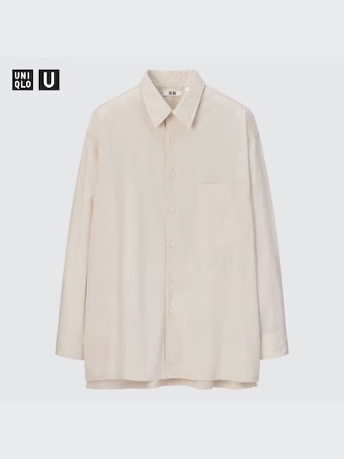 [XL]유니클로U 오버사이즈셔츠(내추럴) 상품이미지1