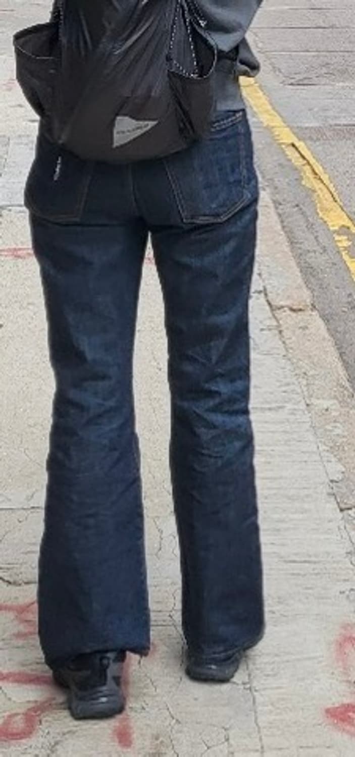 KAPITAL 캐피탈 14oz 데님 5P 랫 플레어 팬츠(인디고) 상품이미지7