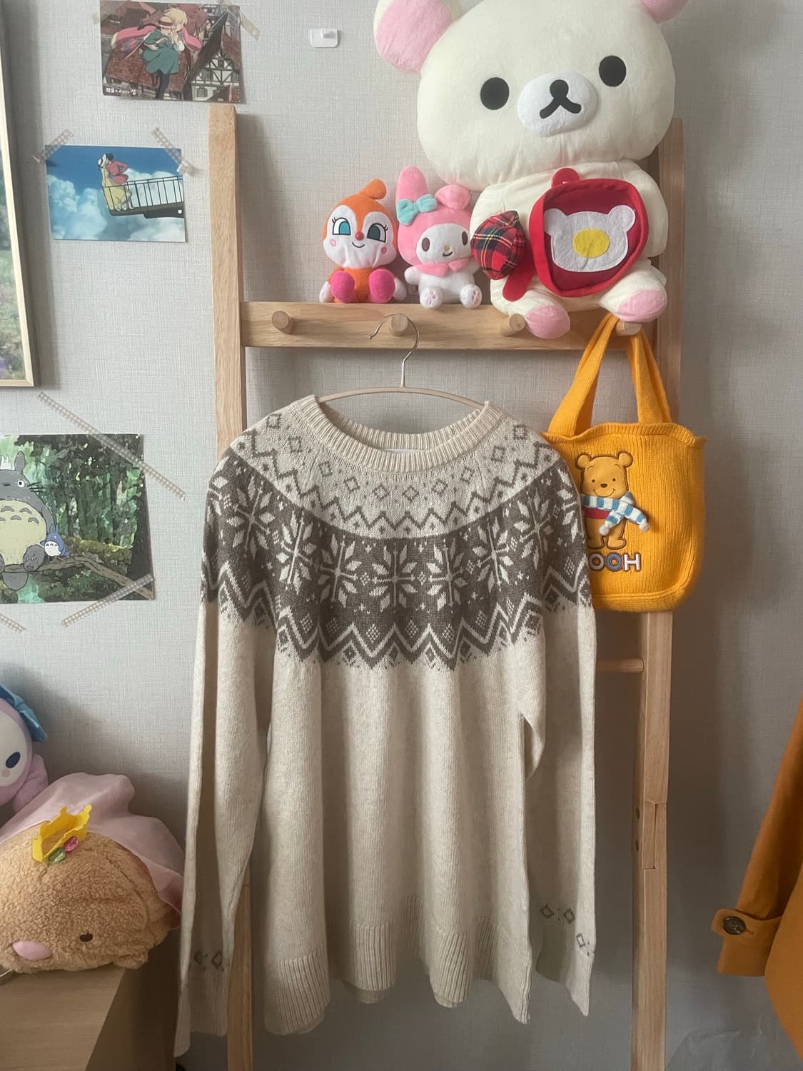 모리걸 빈티지 노르딕 니트🤎❄️ 상품이미지1