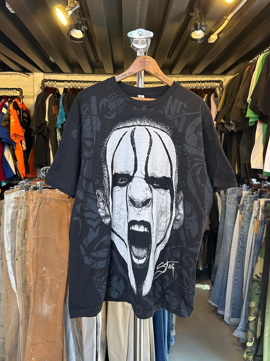 WWE 프로레슬러 스팅 프린팅 티셔츠 상품이미지1