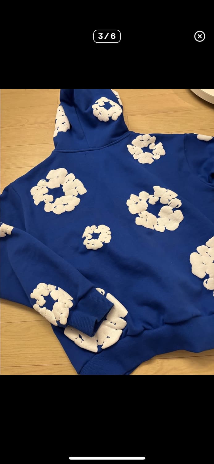 데님 티어스 후드 로얄 상품이미지2