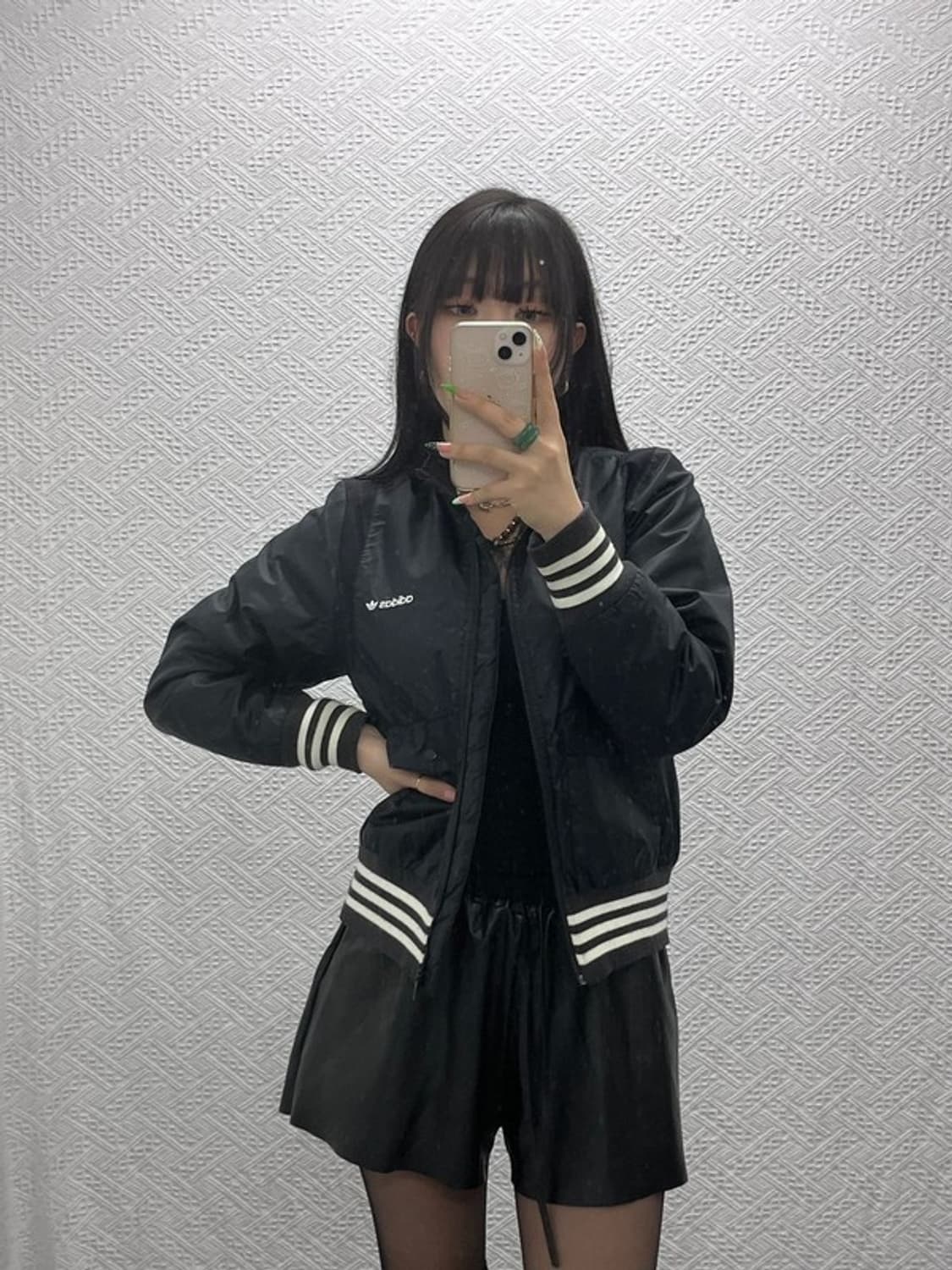 아디다스 흑탭 레트로 윈터 프렌체스카 바시티 자켓 95 C09350 상품이미지2