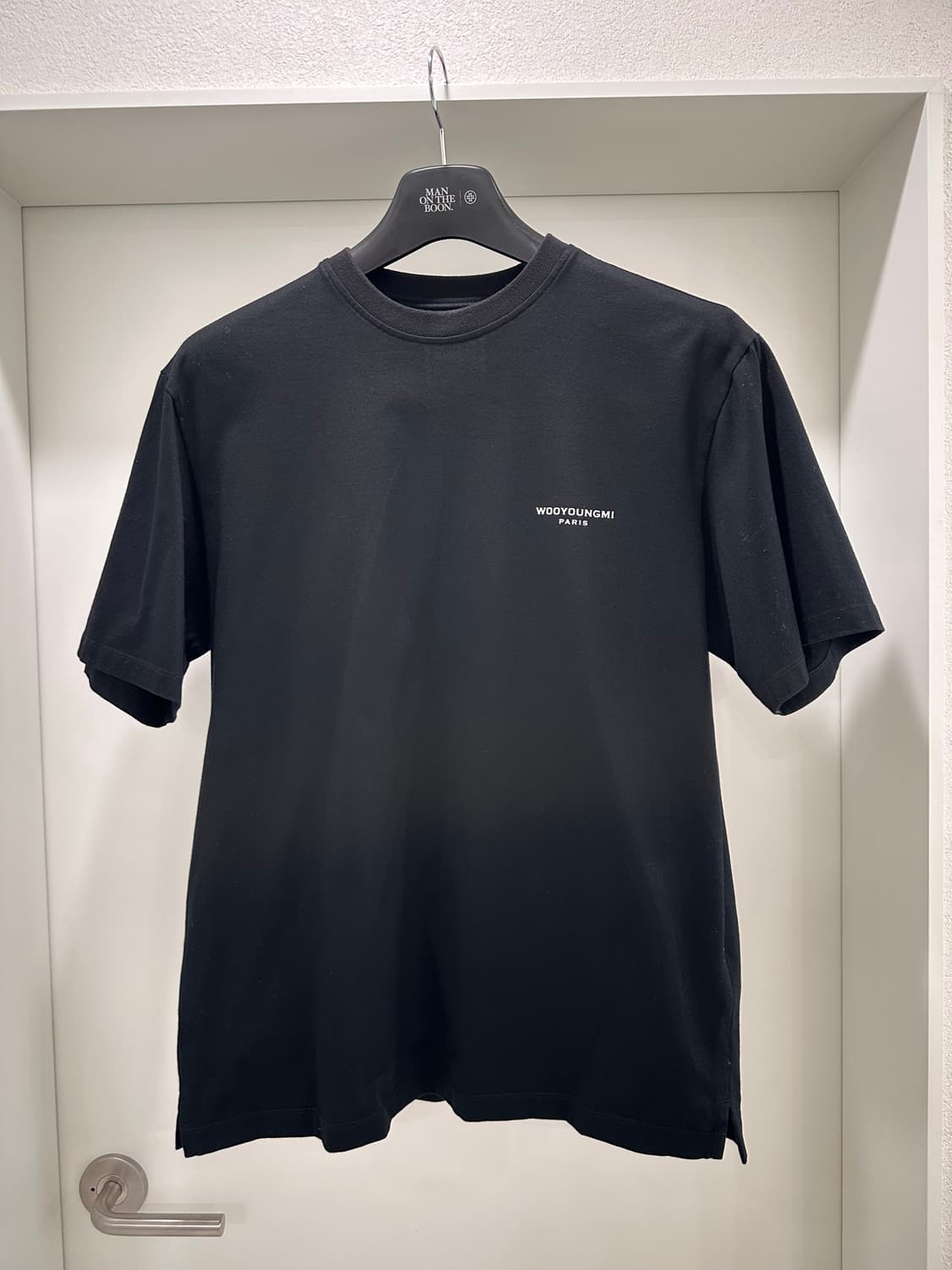 (새상품급) 우영미 백로고 플라워반팔 블랙(38) 상품이미지3