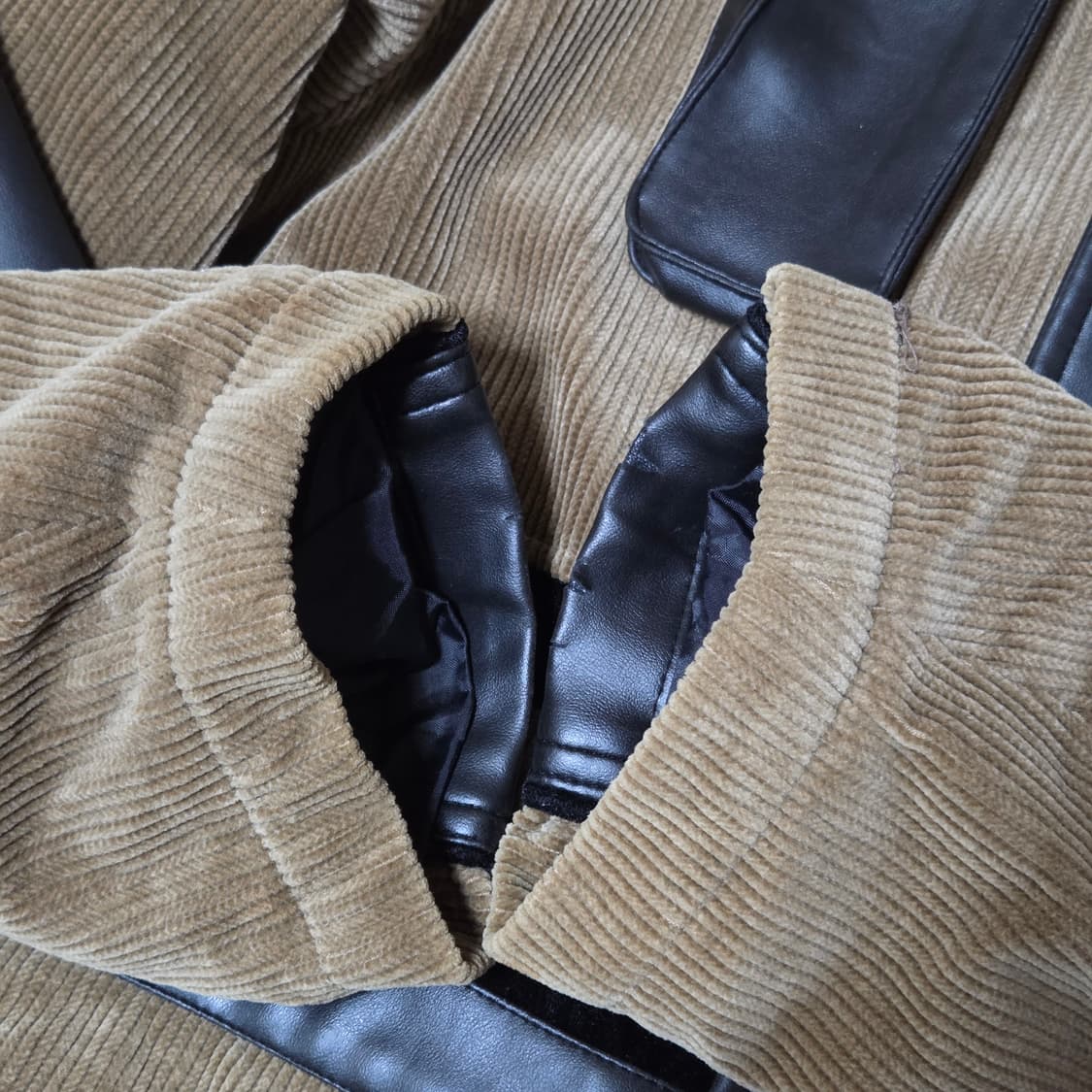 JPN 코듀로이 레더 브라운 필드 자켓 상품이미지9