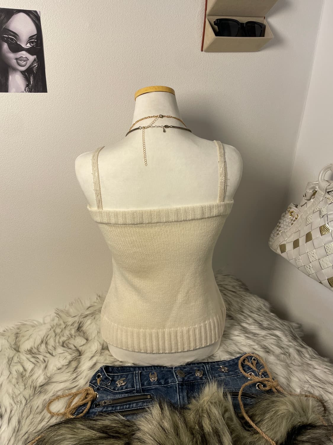 빈티지 크리스마스 니트 퍼 나시 세트 상품이미지5