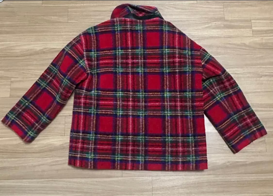 투머치토커 타탄체크 코트 상품이미지5