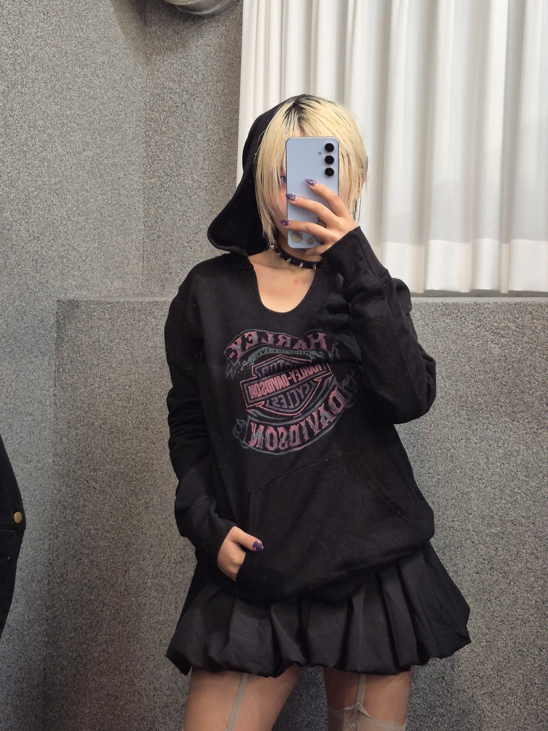 HARLEY DAVIDSON v-neck hoodie 상품이미지2