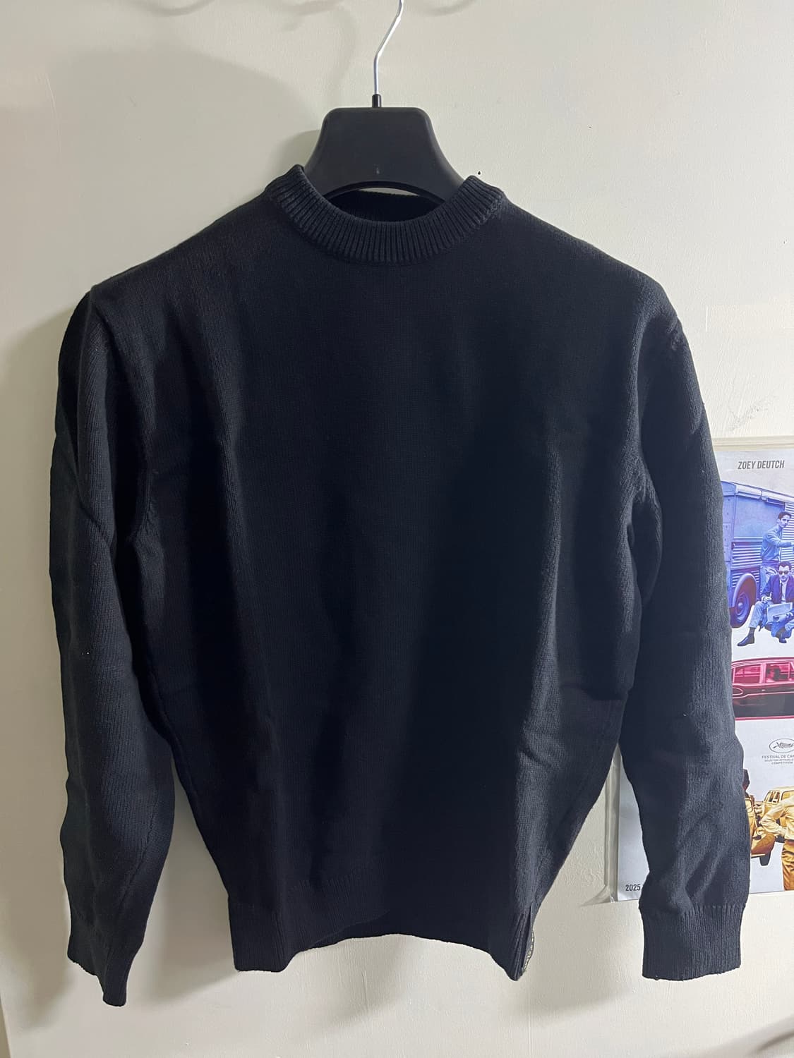 커스텀 어클락 블랙 니트 상품이미지1