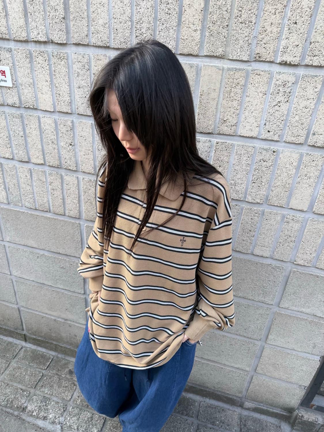 도그타운 스트라이프 오버핏 pk 롱슬리브 상품이미지1