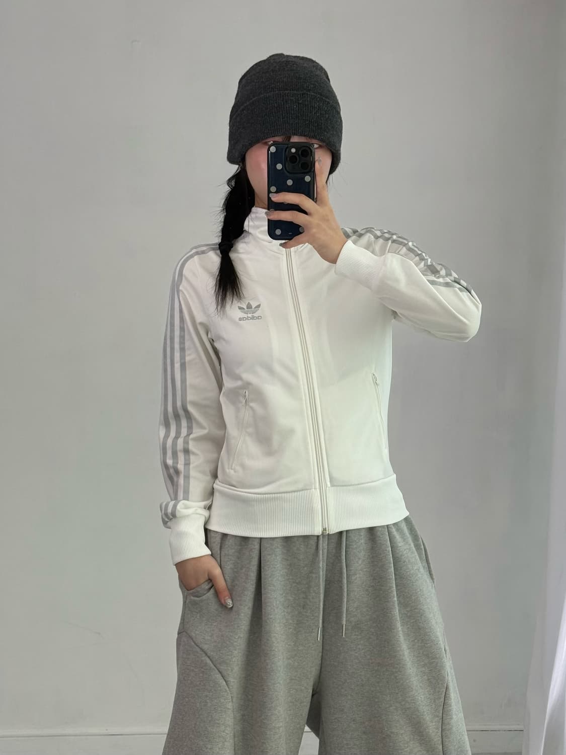 아디다스 화이트 실버 져지 상품이미지1