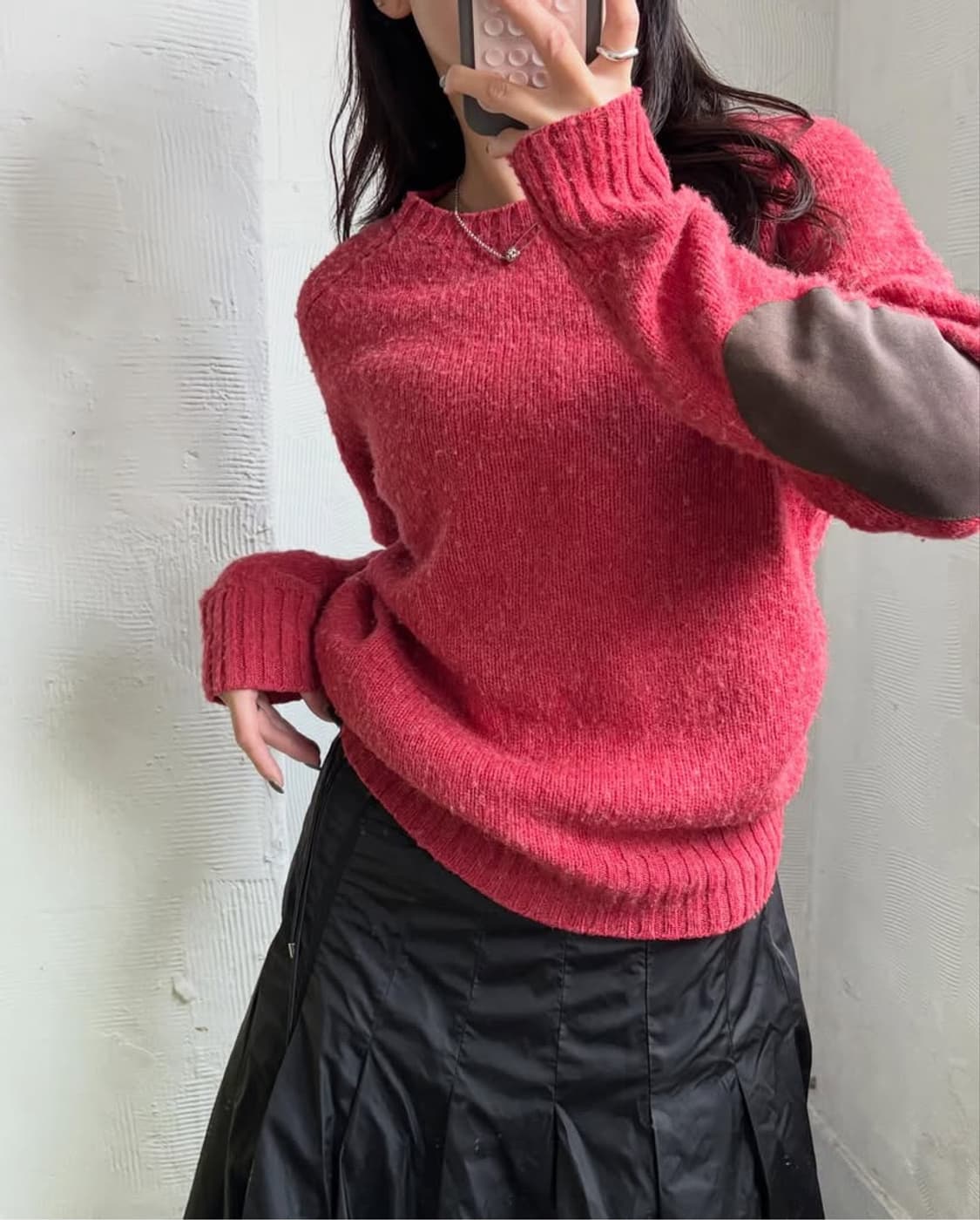 Polo 폴로 랄프로렌 신형 셰이커울 엘보우패치 쉐기독 라운드넥 니트  상품이미지3