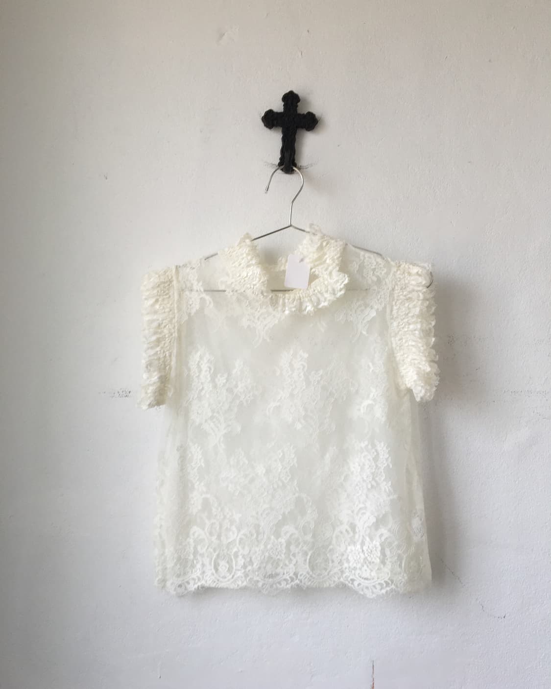 lace high neck sleeveless 상품이미지2