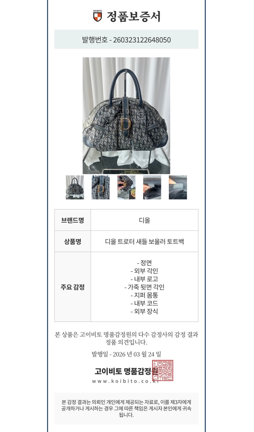 디올 더블 새들 보울러 토트백 상품이미지10