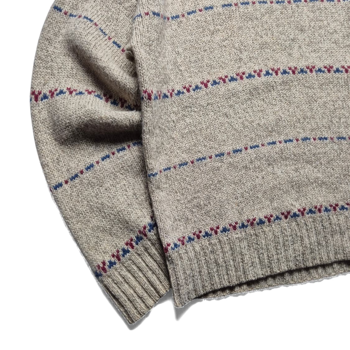 [M] 에디바우어 90s 빈티지 스트라이프 울 니트 상품이미지4