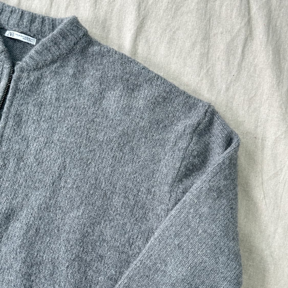 자라 라운드 투웨이 모헤어 가디건 XL 상품이미지2