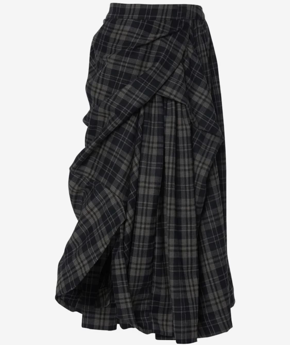 플레어업 스커트 Draped Layered Long Skirt 상품이미지2