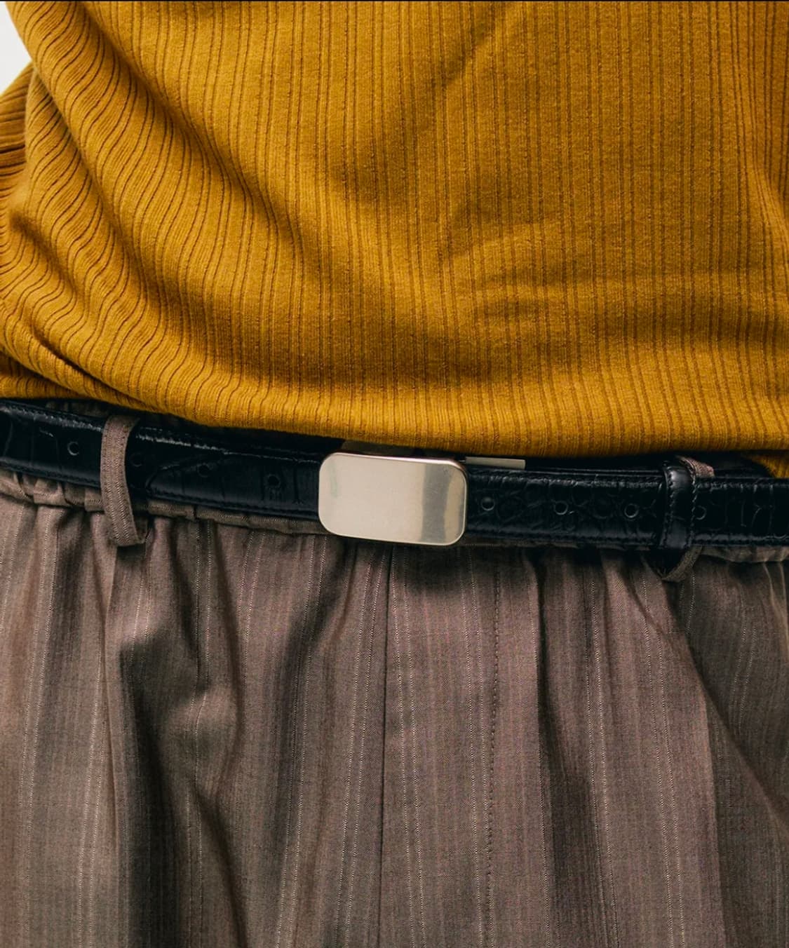 노이어 듀얼 체인저블 레더 벨트 (블랙) 상품이미지1