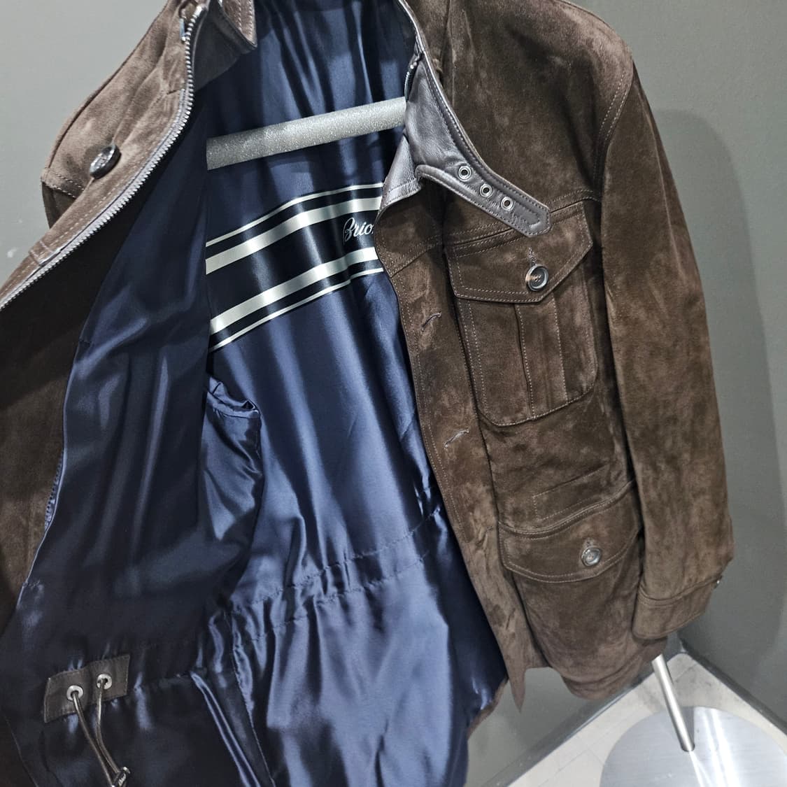 브리오니 스웨이드 크로스타 필드 레더트리밍 필드자켓 상품이미지8