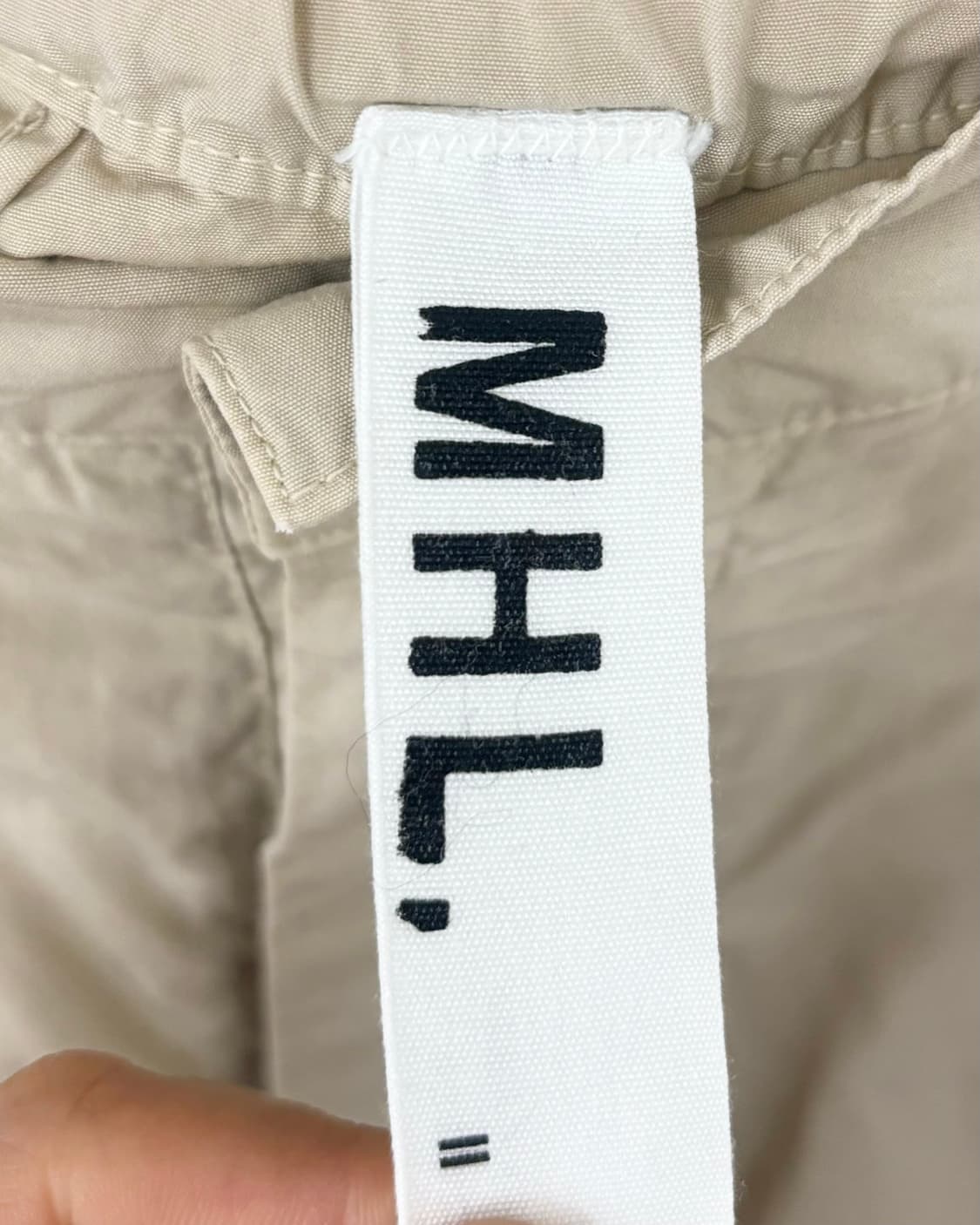 마가렛호웰 베이지 와이드 턱 치노 팬츠 상품이미지7