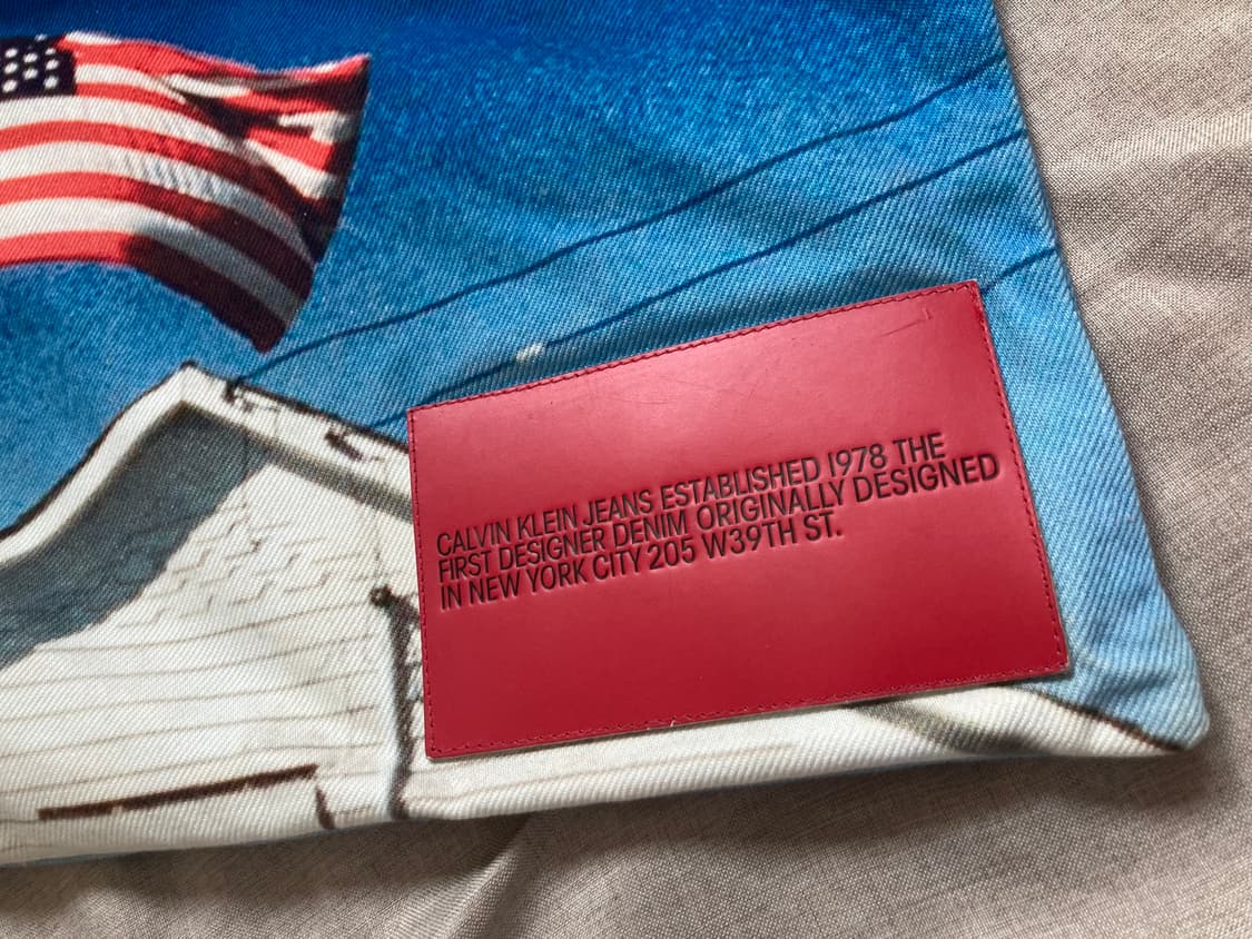희소) 라프시몬스 era Calvin Klein 성조기 파우치 상품이미지2