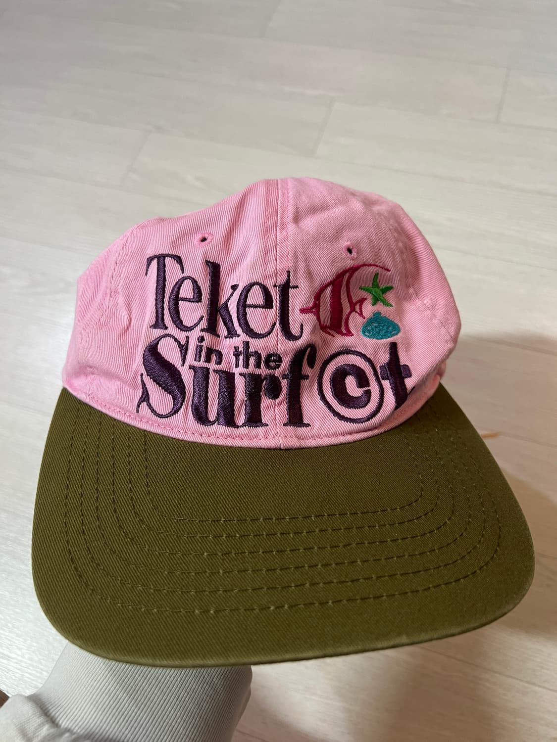 테켓 서프 햇 라이트 핑크 볼캡 모자 상품이미지2