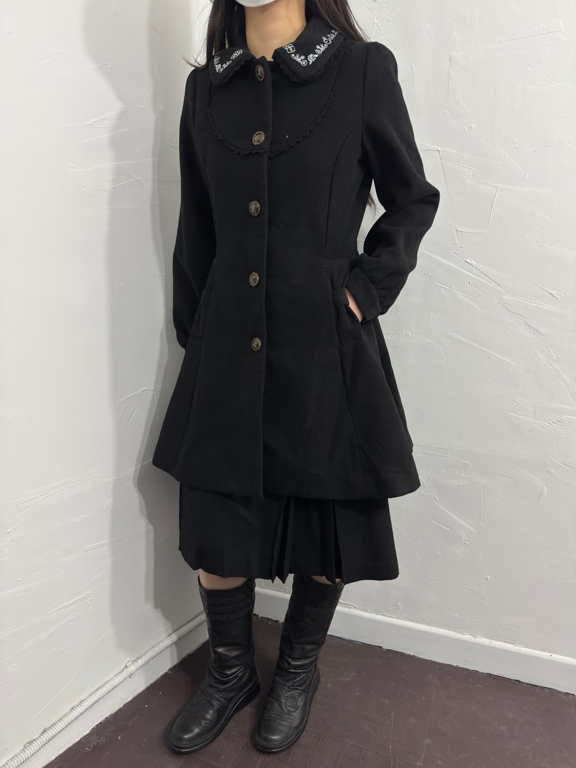 axes femme x disney black lovely coat 상품이미지4